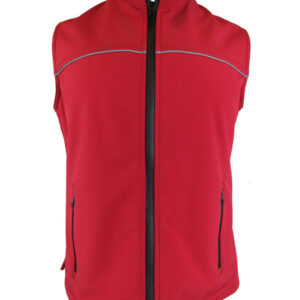 Chaqueta Sin mangas Dama Rojo  B N° de Diseño: 3341