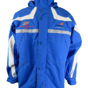 Parka Taslan hipora Turquesa-blanco N° de Diseño: 3674