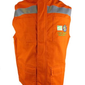 Gabardina Algodón Naranjo Cuello mao N° de Diseño: 3717