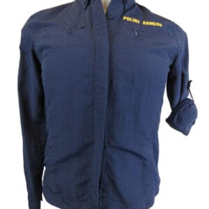 Blusa Tactel UV Block Nylon azul marino manga larga N° de Diseño: 3899