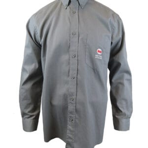 Oxford camisero Algodón/Poliéster Gris N° de Diseño: 3936