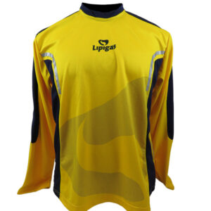 Pique Azul-amarillo Manga larga Varón N° de Diseño: 3995