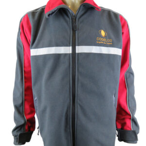Casaca Varón Gris oscuro-rojo N° de Diseño: 4018