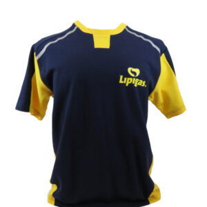 Pique Azul-Amarillo Manga corta Varón N° de Diseño: 4079