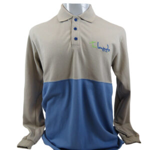Pique Beige-azul Manga larga Varón N° de Diseño: 4092