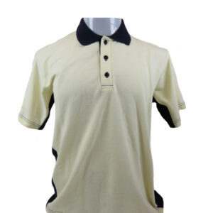 Pique Varón Blanco-azul Manga corta N° de Diseño: 4094
