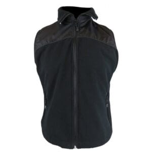 Chaqueta Sin mangas Dama Polar Con Hipora negra N° de Diseño: 4208