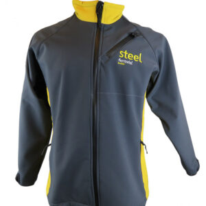Chaqueta con mangas raglan Dama Gris-amarillo N° de Diseño: 4281