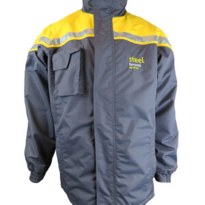Impermeable Taslan hipora Gris oscuro-amarillo N° de Diseño: 4282