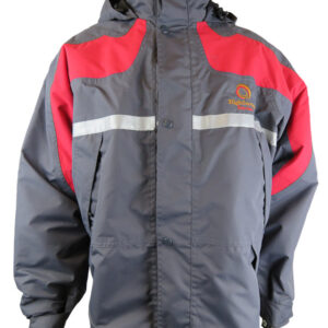 Acolchado Taslan hipora Gris oscuro-Rojo N° de Diseño: 4306