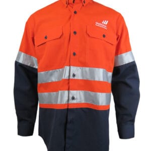 Resistela filamento Poliéster Naranja-azul marino N° de Diseño: 4428