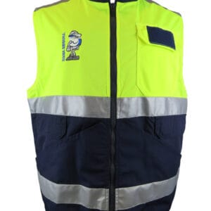 Malla Altavisibilidad Amarillo fluor Azul marino N° de Diseño: 4529