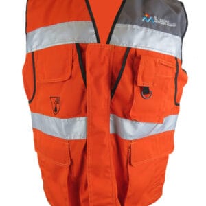 Vitriolen Poliéster Naranjo-gris N° de Diseño: 5094